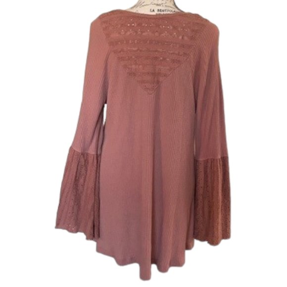 Free People Parisian Nights Top w Bell Sleeves - Picture 3 of 9